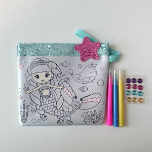 ชุดงานฝีมือกระเป๋าเงินแฟชั่นสีและสไตล์ของฉันสร้างกระเป๋าเงินแฟชั่นของคุณเองพร้อมเครื่องหมายและของขวัญอัญมณีสำหรับนักแฟชั่นตัวน้อย - Product Image 4