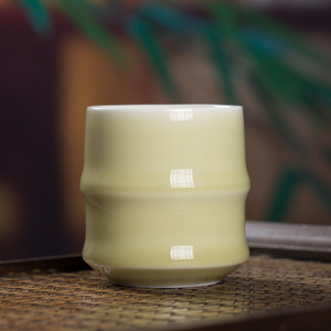 Longquan Ceying Taza de agua de cerámica <span class=keywords><strong>Celadon</strong></span> Tazas de seis colores Juego de piezas abiertas Tazas de té Kung Fu Ru Kiln Master - Product Image 5