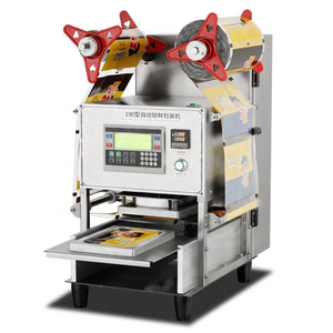 Tabletop fully automatic sealer lunch box food tray sealing packing machine
