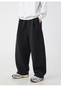 Pantalones Deportivos RUIQUWIN para Hombre, con Logotipo Personalizado, Color Sólido, Corte Regular, 100% Poliéster, Transpirables, de Secado Rápido, Pierna Ancha, Holgados - Product Image 2