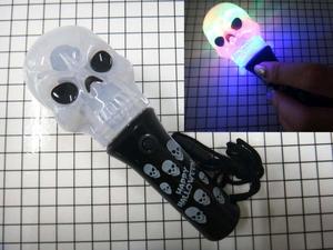 Thanh Đèn Flash <span class=keywords><strong>Mini</strong></span> Có Dây Nhỏ Hình Đầu Lâu Bí Ngô Đũa Phép Đèn Halloween Đồ Chơi Quay Đầu - Product Image 3