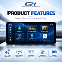 Pour Mercedes Classe C W205 GLC NTG4.0 2007-2018 Écran Android 15 ultra-fin 10,25 pouces CarPlay GPS Plug & Play WiFi