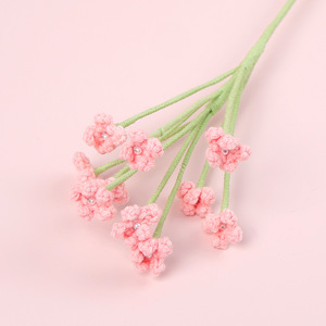 Flores de lana hechas a mano con ganchillo y tejido a punto, producto terminado de paniculata, ramo hecho a mano, recuerdos para el Día de San Valentín, regalos para días festivos. - Product Image 3