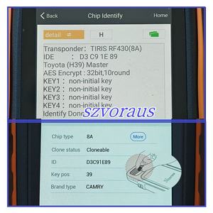 <span class=keywords><strong>Chip</strong></span> <span class=keywords><strong>Transponder</strong></span> chiave auto di alta qualità Aftermarket <span class=keywords><strong>H</strong></span> 8A (P4 = 00 00 39 39 / P6 = 00 00 00 00) chiavi del veicolo - Product Image 4