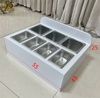 Boîte à cannoli en métal blanc personnalisée JINDA, plateau à gâteau tiramisu avec ceinture pour les événements de mariage et de fête