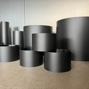 Tubo Redondo de Fibra de Carbono 3k Personalizado con Tamaño Extra Grande - Product Image 3