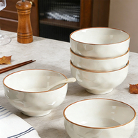 Service de vaisselle Qianyue HoReCa Gold Rim, assiettes plates en porcelaine nordique en céramique pour mariage et restaurant