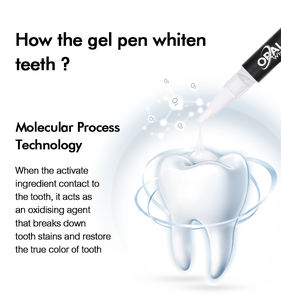 चमकदार सफेद तत्काल दांत सफेद होने वाले जेल पेन कस्टम दांत सफेद होने वाले पेन - Product Image 4