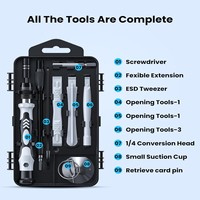 Jeu de tournevis de précision AXTH 116 en 1 avec embouts magnétiques, kit d'outils de réparation professionnel pour électronique