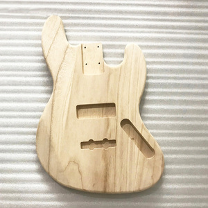 Compras en línea de alta calidad Cuerpo de bajo de arce sin terminar de 4 cuerdas J para kits de guitarra DIY - Product Image 1