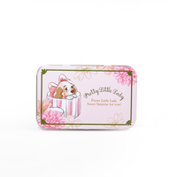 NICE-CAN – boîte en fer blanc de maquillage en forme de Rectangle, boîte vide en métal pour Palette d'ombres à paupières avec miroir