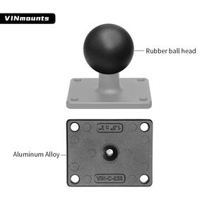 VINmounts Support à rotule marin en aluminium de 1,5 pouce, taille C, base rectangulaire 38x50,8 mm pour électronique marine VIN-C-038 - Product Image 3