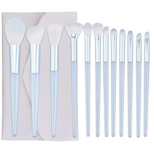 12 ensembles de pinceaux de maquillage abordables Contouring Point Blush poudre libre fard à paupières Eyeliner pinceau à sourcils poudre humide Eyeliner pour les lèvres - Product Image 1