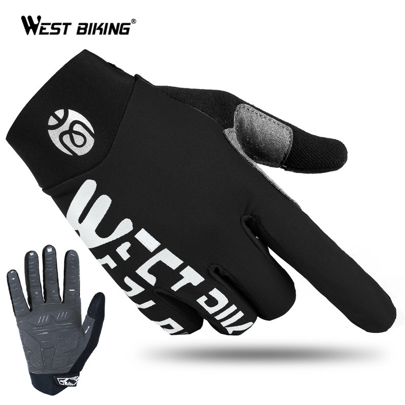 Велосипедные перчатки WEST BIKING с сенсорным экраном, для горного велосипеда, с закрытыми пальцами, для мужчин, для езды на велосипеде, оптовая продажа, на заказ