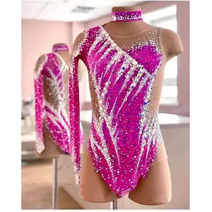 Traje de <span class=keywords><strong>Ballet</strong></span> Rítmico Artístico para Niñas y Adultas, Ropa de Actuación, Gimnasia, Danza del Vientre, Conjuntos Svitania - Product Image 3