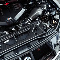 Couvre panneau de refroidissement de radiateur en fibre de carbone sèche OEM pour BMW M2 M3 M4 S58 G80 G81 G82 G83 G87 Couvre refroidisseur d'eau