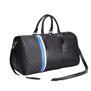 BSCI Factory Custom Luxury Multifunctional <b>Men</b> Vegan Faux Leather <b>Travel</b> Overnight Weekender Duffel <b>Bag</b> with Shoe Compartment - Product Image 3
