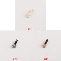 Barrettes à cheveux plates personnalisées vintage exquises en acétate bleu et jaune, petites pinces à cheveux pour le quotidien, les vacances, la plage et les fêtes