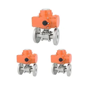 FURUI Valve 3 Piece Ball Iso9000 Industrial Pressure Control Valve Price 3 Piece Stainless Steel Manual Flange 3Pc Ball Valve