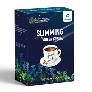 Laicuherb Slim Green Coffee, herbes naturelles, poudre instantanée pour la perte de poids, régime alimentaire sain, contrôle du poids, café au Ganoderma, boîte amincissante - Product Image 1