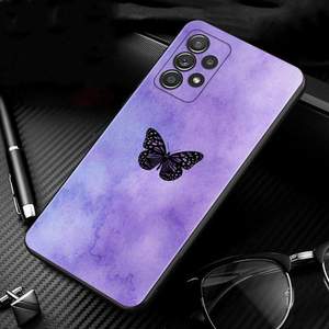 <span class=keywords><strong>Coque</strong></span> en silicone esthétique bleu rose papillon pour <span class=keywords><strong>Samsung</strong></span> Galaxy S20/S21/S22 Ultra, impression UV peinte, <span class=keywords><strong>coque</strong></span> Note 20 A53 A03 Core - Product Image 6