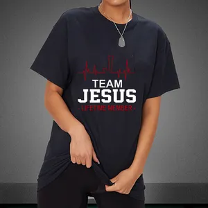 도매 팀 예수 DTF 철 전송 티셔츠