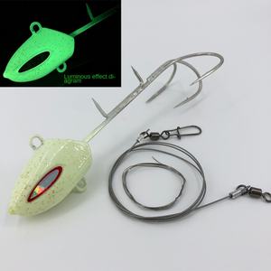 <span class=keywords><strong>BEYA</strong></span> 150g 200g 250g Taidao Tianya Leurre de pêche en mer à crochet retourné, entièrement lumineux, à double griffe, pour pêche en bateau suspendu - Product Image 6