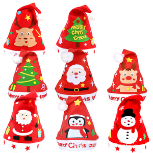 Noël fait à la main <span class=keywords><strong>bricolage</strong></span> chapeau <span class=keywords><strong>de</strong></span> noël <span class=keywords><strong>maternelle</strong></span> <span class=keywords><strong>bricolage</strong></span> créatif paquet <span class=keywords><strong>de</strong></span> matériel <span class=keywords><strong>de</strong></span> Production pour les cadeaux <span class=keywords><strong>de</strong></span> noël pour enfants - Product Image 1