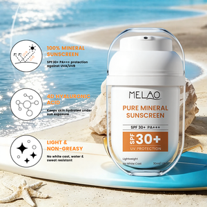 Protector Solar Mineral de Óxido de Zinc de Marca Privada, Protección Solar, Resistente al Agua, Textura Suave, Fórmula para Piel Sensible, 30 ml - Product Image 2