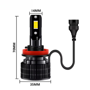 Phares de voiture LED H7 à faisceau haut/bas et H4, modèle X3, ampoule de phare avant H1, température de couleur 6000K, garantie 2 ans - Vente chaude <span class=keywords><strong>JC</strong></span> 05 - Product Image 2