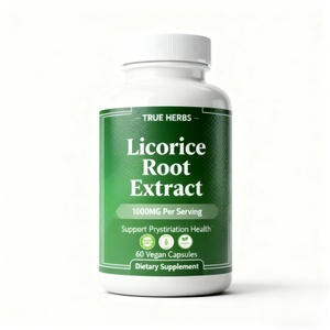 Cápsulas de Extracto de Raíz de Regaliz, Suplemento Herbal OEM para la Salud Respiratoria, Suplemento Alimenticio de Marca Privada - Product Image 1