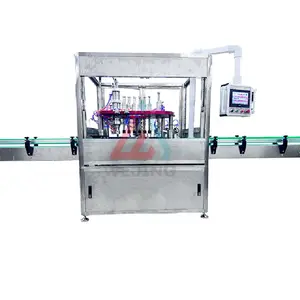 Full Automatic bov Bag On Valve Filling Sealing Machine For Spray Gas Products