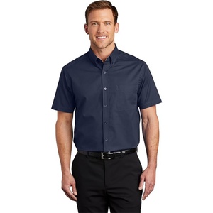 Chemise boutonnée à manches courtes pour homme, taille 6XL, poche avant, couleurs personnalisées, imprimé, respirante, coton et élasthanne, grandes tailles - Product Image 3