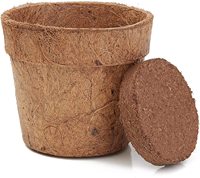 Pot en fibre de coco pour plantes, jardin, fleurs, Canada, États-Unis