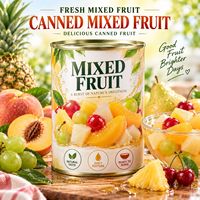 Gemengde fruitcocktail in lichte siroop, bulk groothandel, foodservice, retail, OEM fabriek leverancier