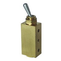 STNC G22-M5 2/2 Way M5 Port Compact Simple fonctionnement corps en laiton mécanique vanne à bascule manuelle pour systèmes pneumatiques