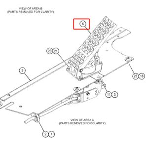 Assemblage de pédale 2093378 pour chargeur de pelle rétro Cateeerpillar 416 434 430 432 420F2 422F2 444F2 426 F2 428F2 pièces de moteur de machines - Product Image 1