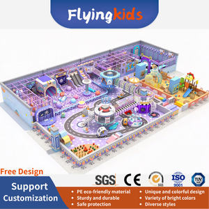 Aire de jeux intérieure Simple Macaron, Château de jeu pour enfants, équipement de jeu souple pour <span class=keywords><strong>centre</strong></span> de jeux pour enfants - Product Image 2