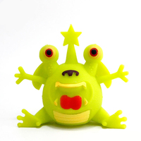 Jouets anti-stress TPR Monster Squeeze OEM d'usine avec lumière, jouets amusants à pincer pour enfants, mini jouets souples et moelleux pour soulager l'anxiété