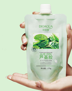 Masque facial hydratant à l'aloe vera <span class=keywords><strong>BIOAQUA</strong></span> après-soleil, fabricant de masques en feuille, haute cristallisation, soutien féminin, OEM/ODM, 72 pièces - Product Image 3