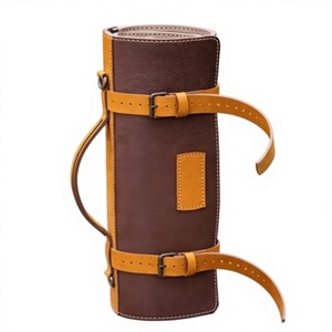 Étui à couteaux en cuir de qualité supérieure, kit de rangement pour couteaux de chef, organiseur d'outils culinaires professionnels, protection anti-odeurs pour la cuisine - Product Image 1