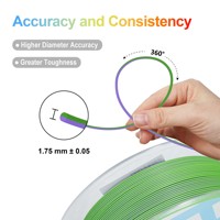 Filament PLA bicolore mat Hello3D, filament PLA double couleur 1,75 mm, filament d'impression 3D PLA