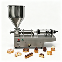 Machine de remplissage de crème glacée semi-automatique facile à utiliser pour la vente en gros, équipement de transformation alimentaire pour les pâtisseries et les boulangeries