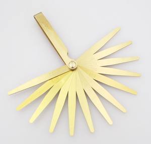 ชุดเกจวัดระยะช่องว่างทองเหลืองความแม่นยำสูง 13 ใบมีด ขนาด 0.05-1.00 มม. ไม่เป็นแม่เหล็ก ราคาประหยัด - Product Image 2