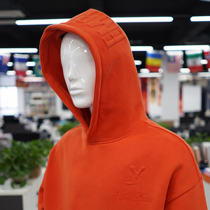 Sudadera con Capucha para Hombre, Diseño con Relieve, 345 g/m², Felpa Gruesa, Logotipo Personalizado en Relieve 3D - Product Image 1