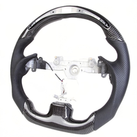 Volant de direction sport en cuir noir en fibre de carbone véritable avec LED et affichage de la vitesse pour Infiniti G37 G37S G37X – Ventes populaires