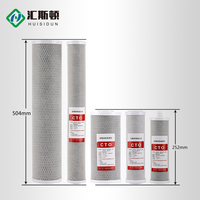 Filter Karbon Aktif 10 20 Inch, Filter Penghilang Bau, Elemen Filter Pemurni Air Rumah Tangga, Elemen Filter Reverse Osmosis