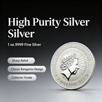 Pièce de monnaie australienne Kangourou 2021, 1 once, 99,99 % argent pur, pièce de collection