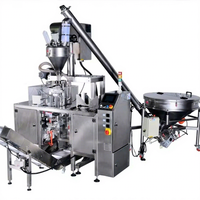 Machine automatique rotative de remplissage et de scellage de sachets préformés pour l'emballage vertical d'huiles alimentaires et de sachets en film