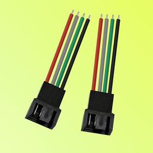 Jinfengsheng 2510-4PIN <b>Black</b> Misaligned Male And Female Connector <b>Harness</b> 4 Wire PVC Insulated For Static Installation - Product Image 3